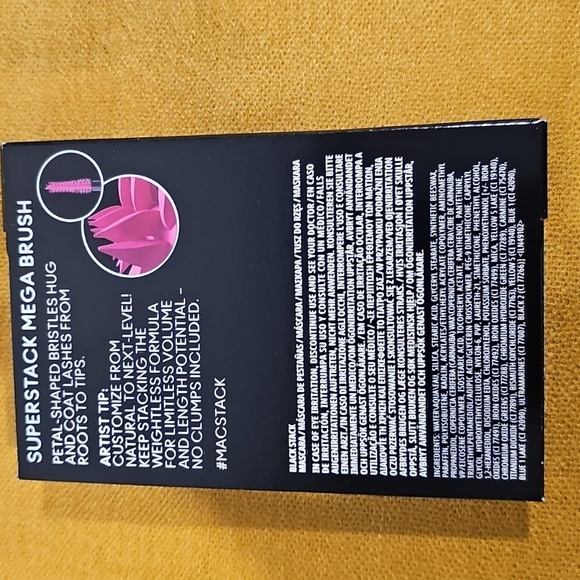 MAC MAC STACK FULL SIZE Mascara NIB - Black MSRP $29 - Picture 2 of 6